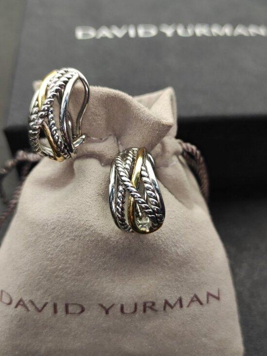 David Yurman Jewelry - David Yurman 925 Silver Earrings with Original Pouch